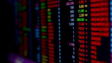 股票市场监控屏幕开放市场交易出售买股票在线业务经济金融概念
